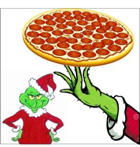 Pizza with the Grinch