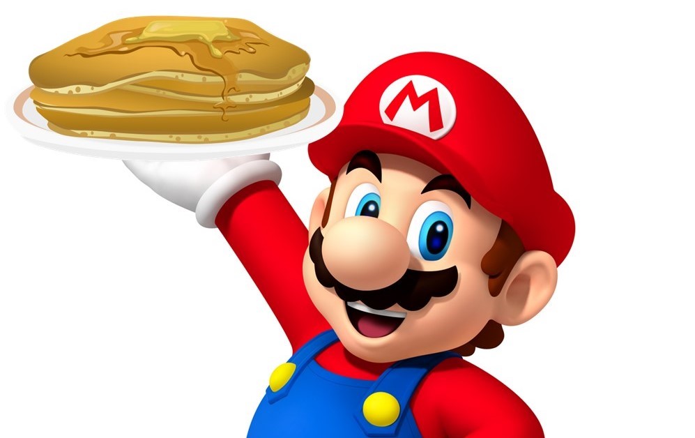 Mario and Princess Peach Pancake Breakfast